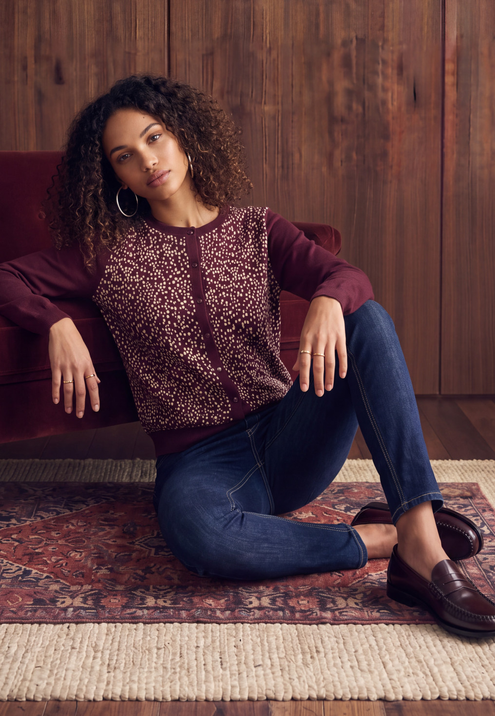 GILET - MYRIADE - PRUNE